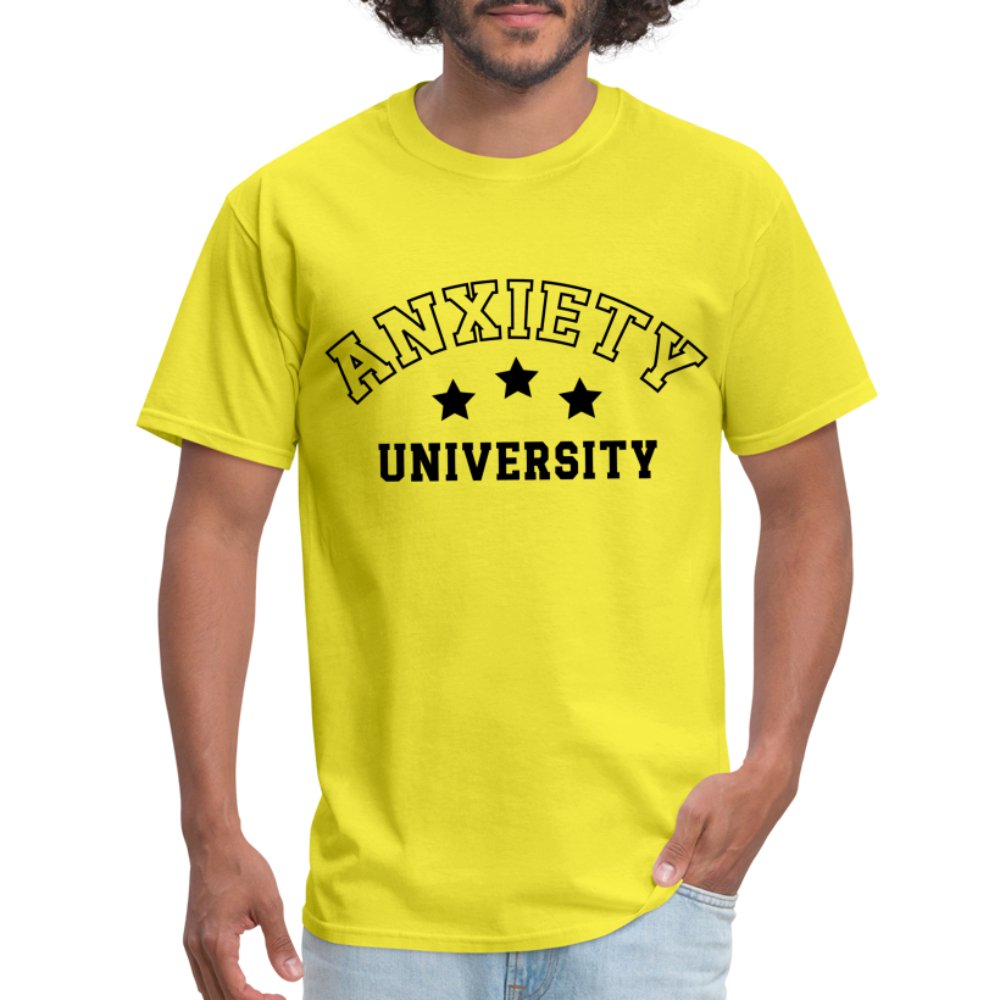 Anxiety University Classic T-Shirt - yellow