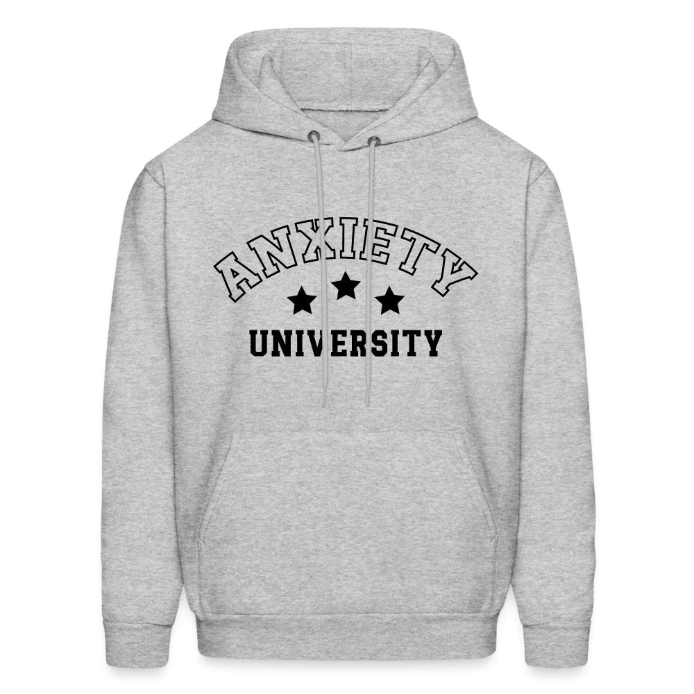 Anxiety University Hoodie - heather gray