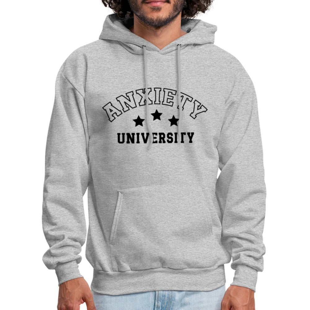 Anxiety University Hoodie - heather gray