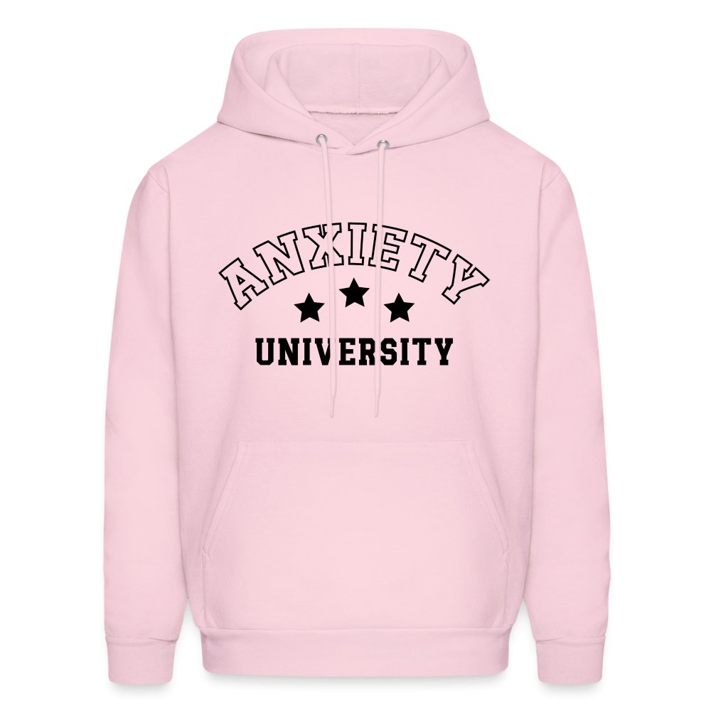 Anxiety University Hoodie - pale pink