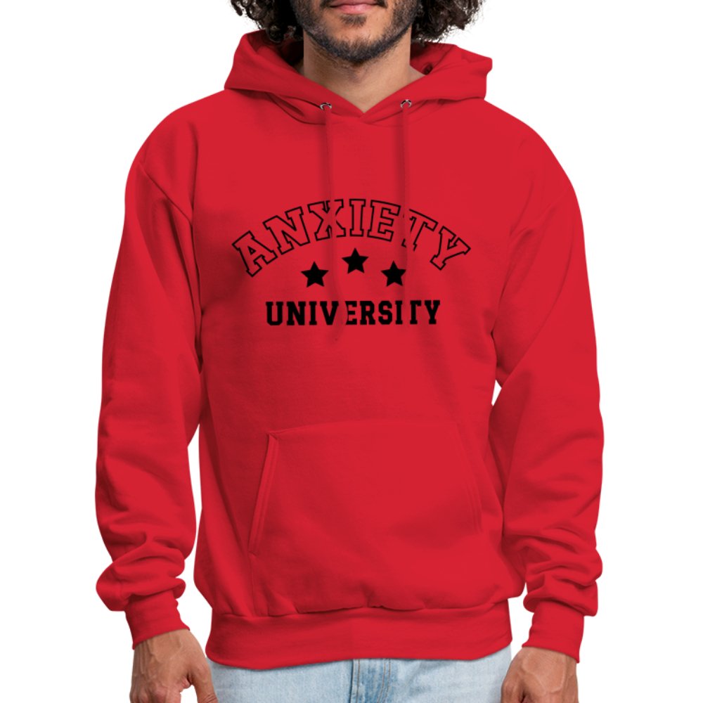 Anxiety University Hoodie - red