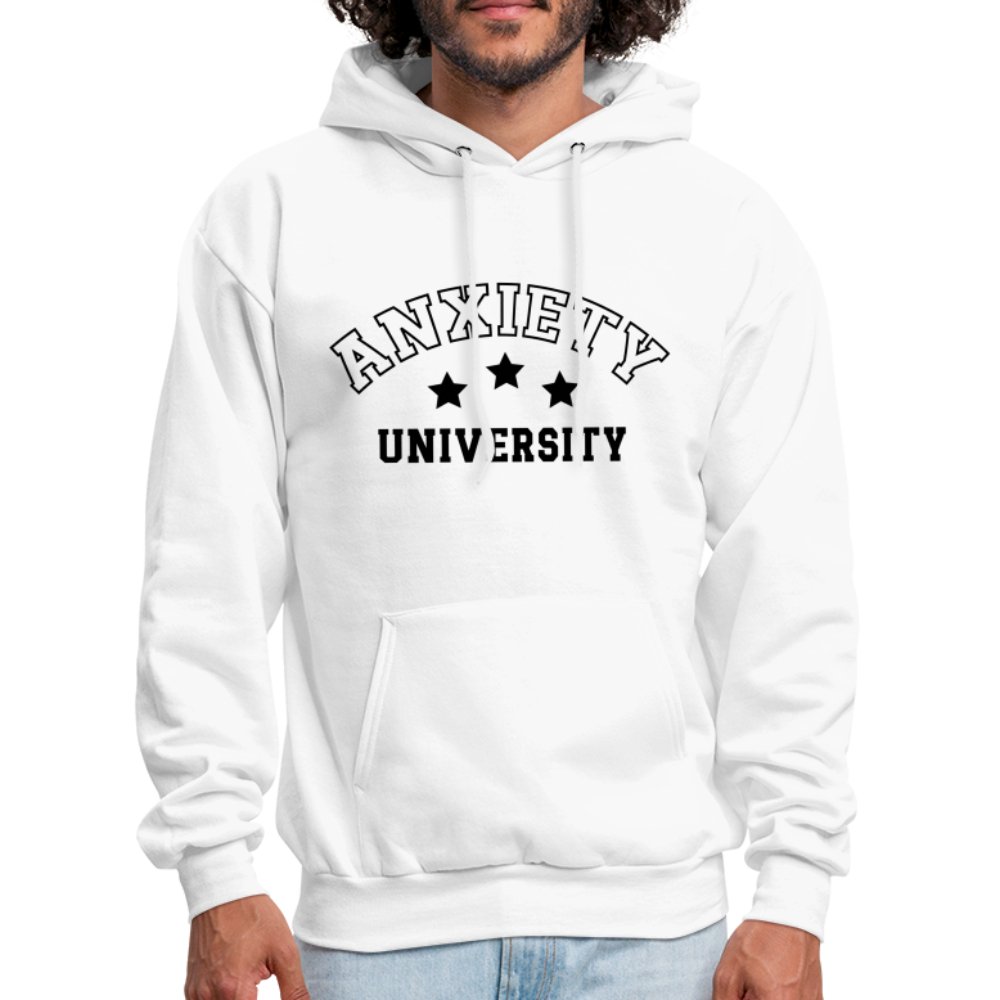 Anxiety University Hoodie - white