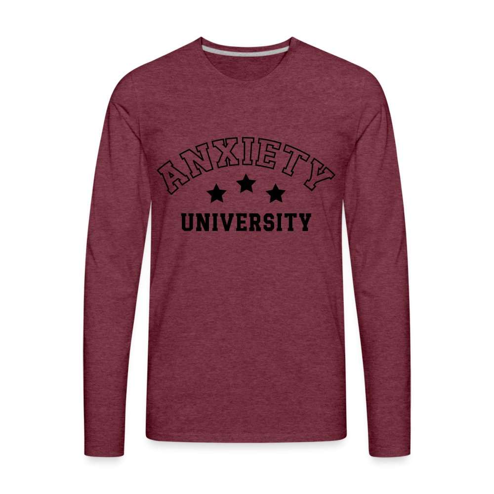 Anxiety University Men's Premium Long Sleeve T-Shirt - red