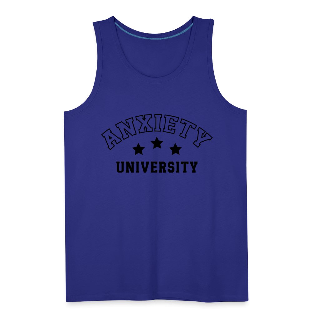 Anxiety University Men’s Premium Tank Top - royal blue