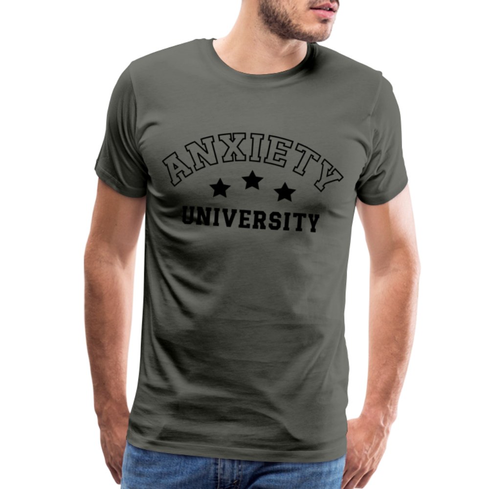 Anxiety University Premium T-Shirt - asphalt gray