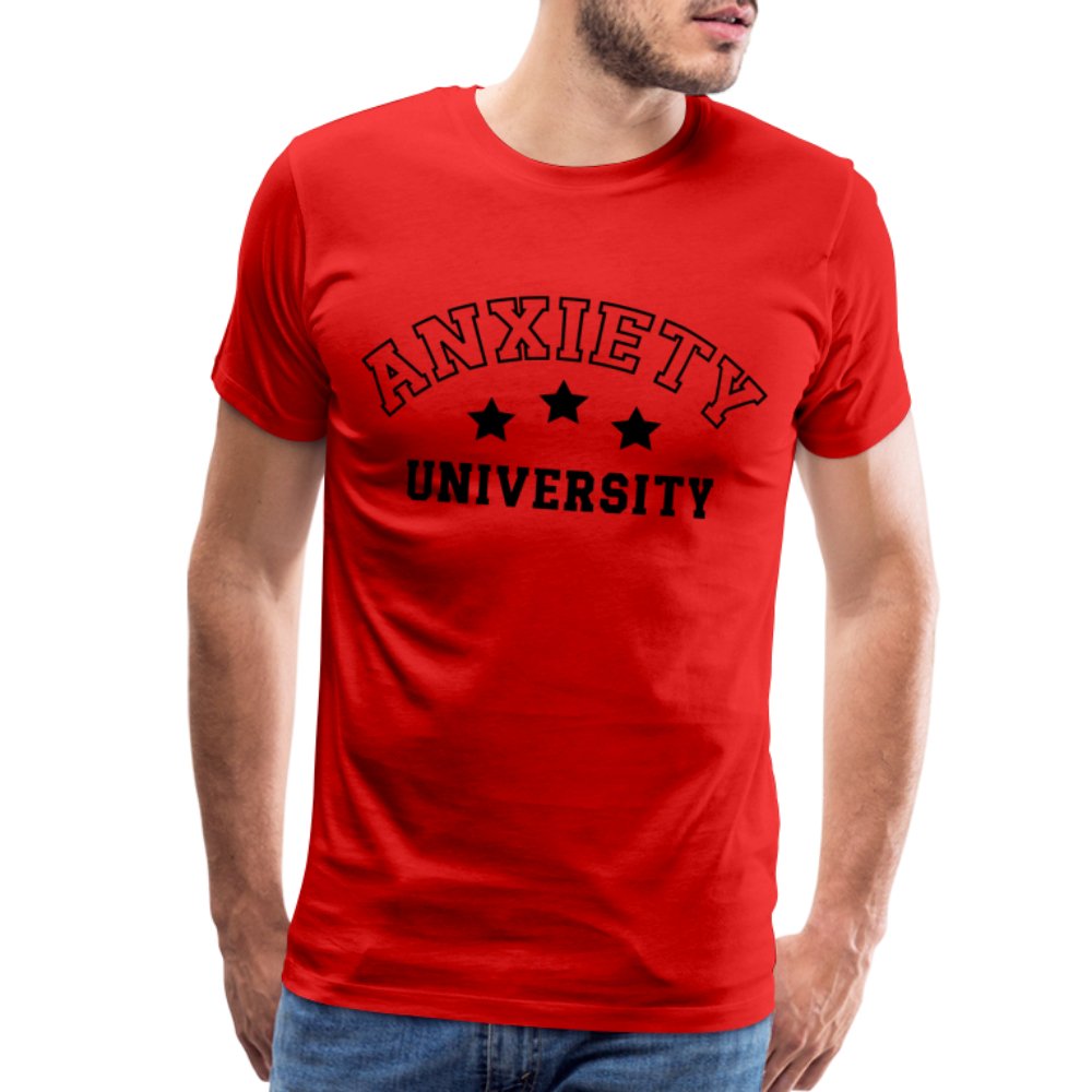 Anxiety University Premium T-Shirt - asphalt gray