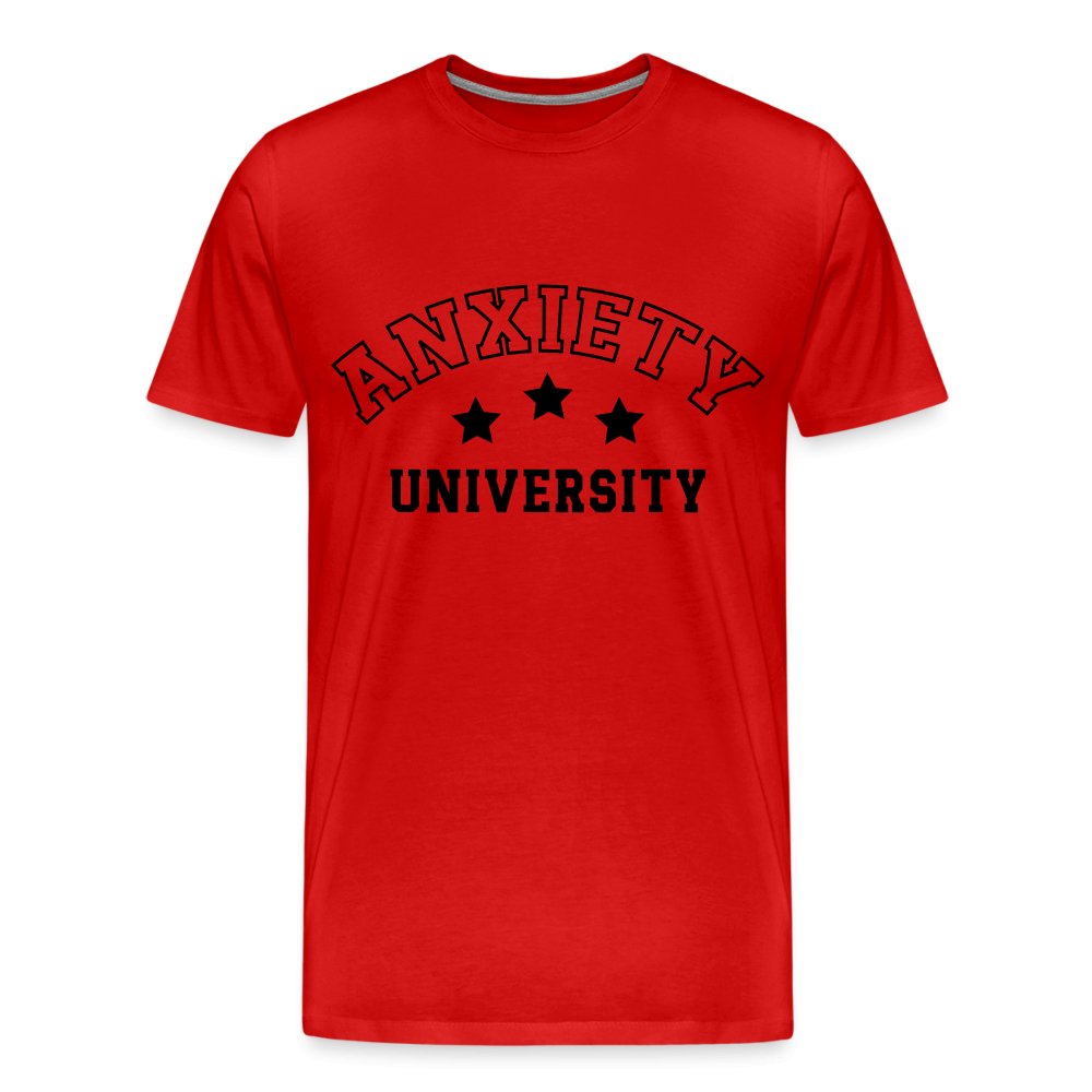 Anxiety University Premium T-Shirt - red