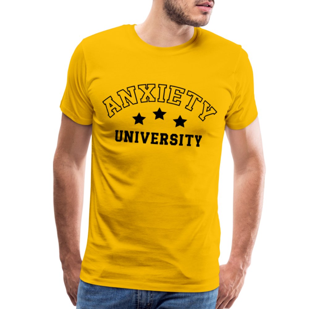 Anxiety University Premium T-Shirt - sun yellow