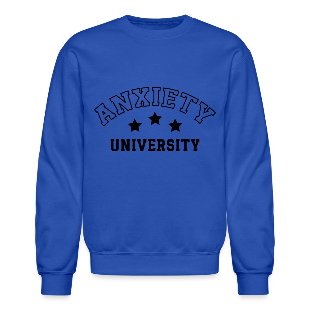 Anxiety University Sweatshirt - royal blue