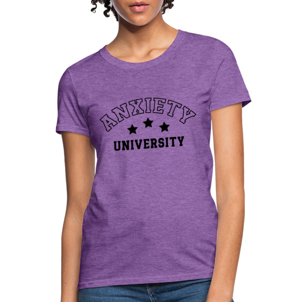 Anxiety University Women's Contoured T-Shirt - fuchsia