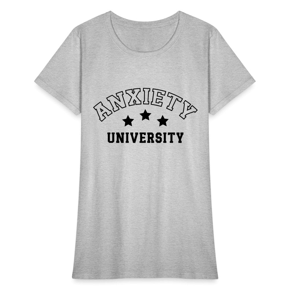 Anxiety University Women's Contoured T-Shirt - option1# - Women's T-Shirt | Fruit of the Loom L3930R