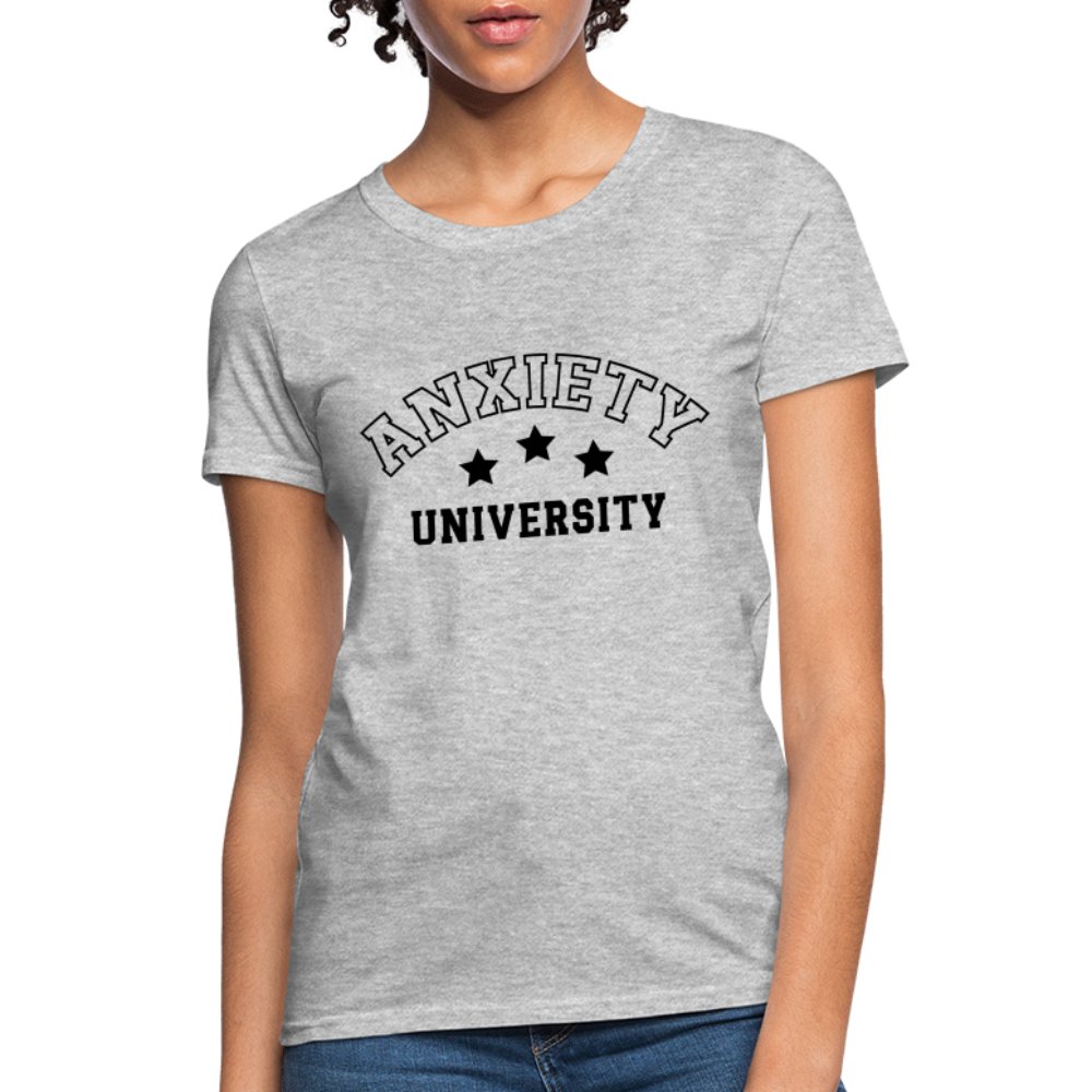 Anxiety University Women's Contoured T-Shirt - option1# - Women's T-Shirt | Fruit of the Loom L3930R