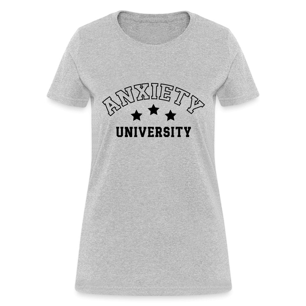 Anxiety University Women's Contoured T-Shirt - option1# - Women's T-Shirt | Fruit of the Loom L3930R