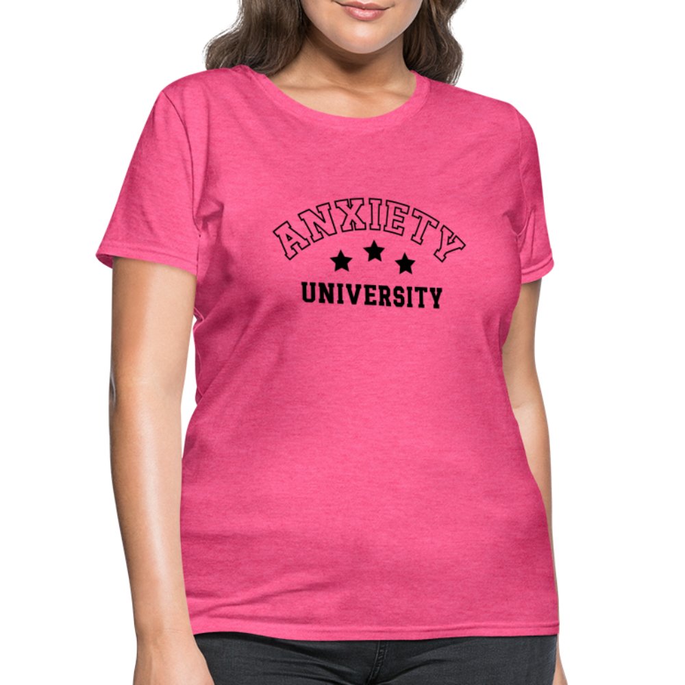 Anxiety University Women's Contoured T-Shirt - option1# - Women's T-Shirt | Fruit of the Loom L3930R