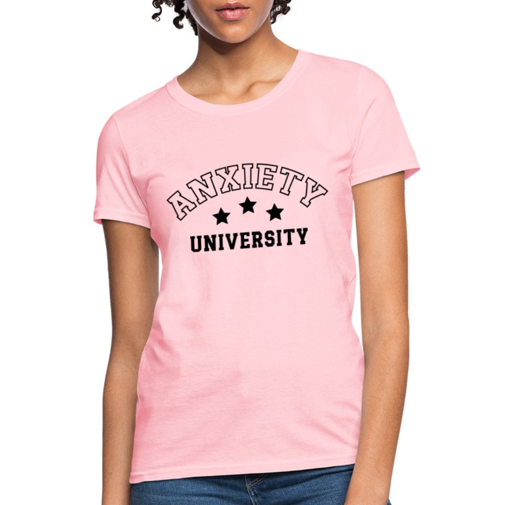 Anxiety University Women's Contoured T-Shirt - option1# - Women's T-Shirt | Fruit of the Loom L3930R