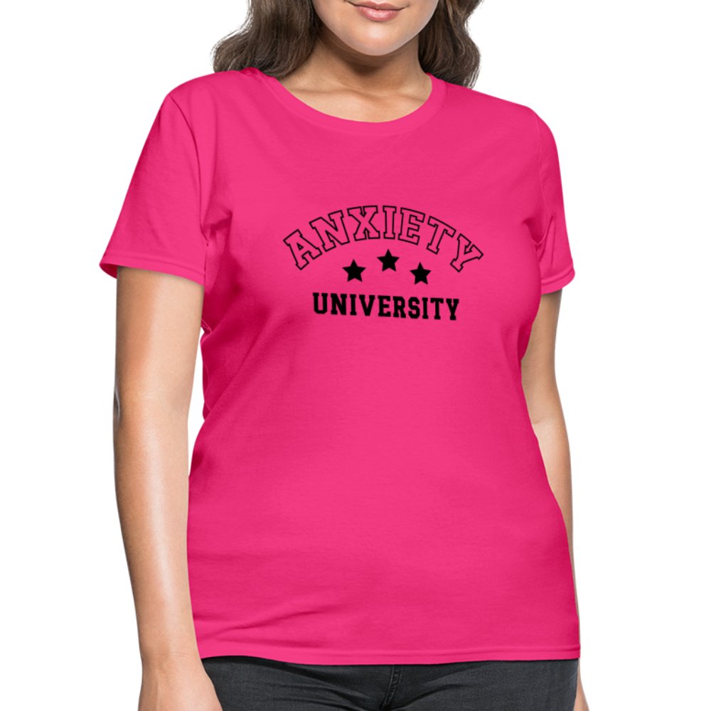 Anxiety University Women's Contoured T-Shirt - option1# - Women's T-Shirt | Fruit of the Loom L3930R