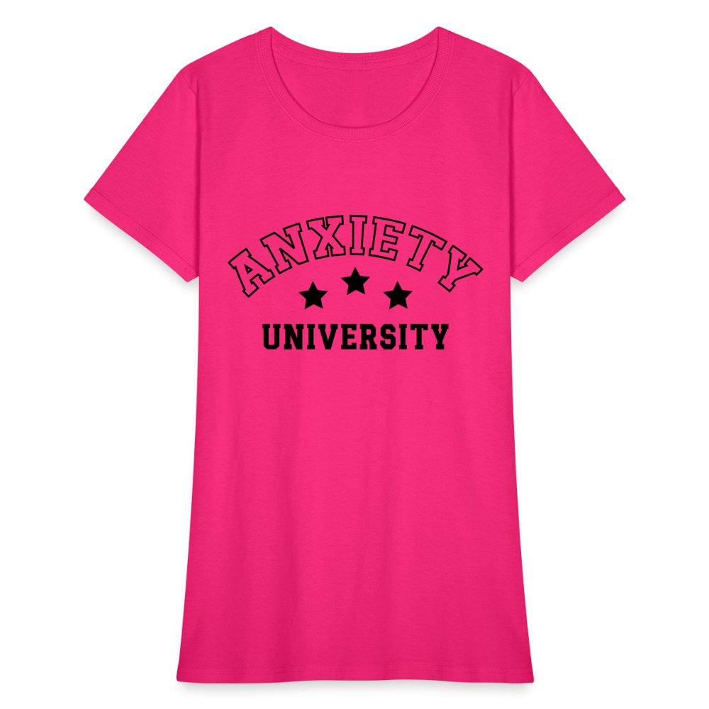 Anxiety University Women's Contoured T-Shirt - option1# - Women's T-Shirt | Fruit of the Loom L3930R