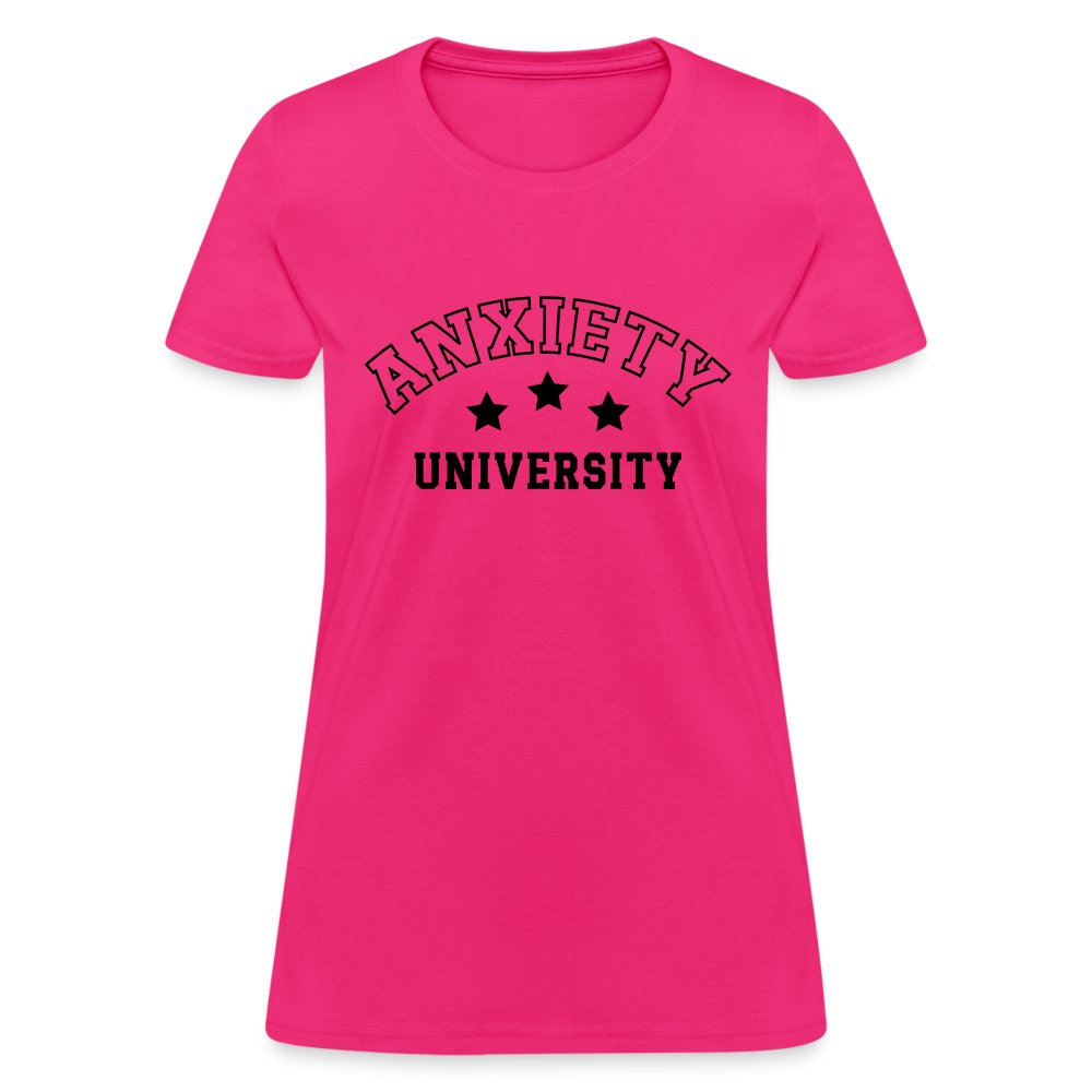 Anxiety University Women's Contoured T-Shirt - option1# - Women's T-Shirt | Fruit of the Loom L3930R