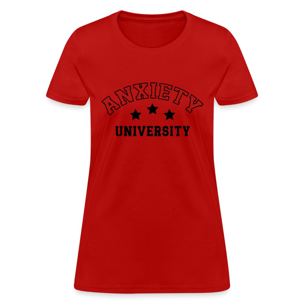 Anxiety University Women's Contoured T-Shirt - option1# - Women's T-Shirt | Fruit of the Loom L3930R