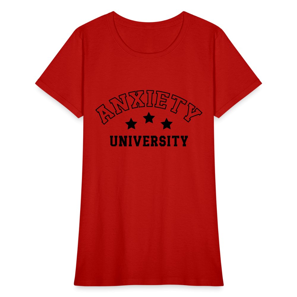 Anxiety University Women's Contoured T-Shirt - option1# - Women's T-Shirt | Fruit of the Loom L3930R