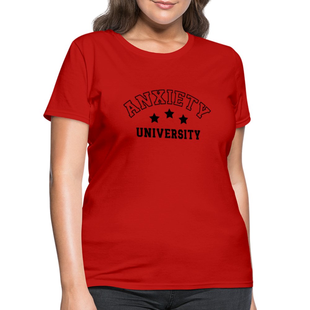 Anxiety University Women's Contoured T-Shirt - option1# - Women's T-Shirt | Fruit of the Loom L3930R