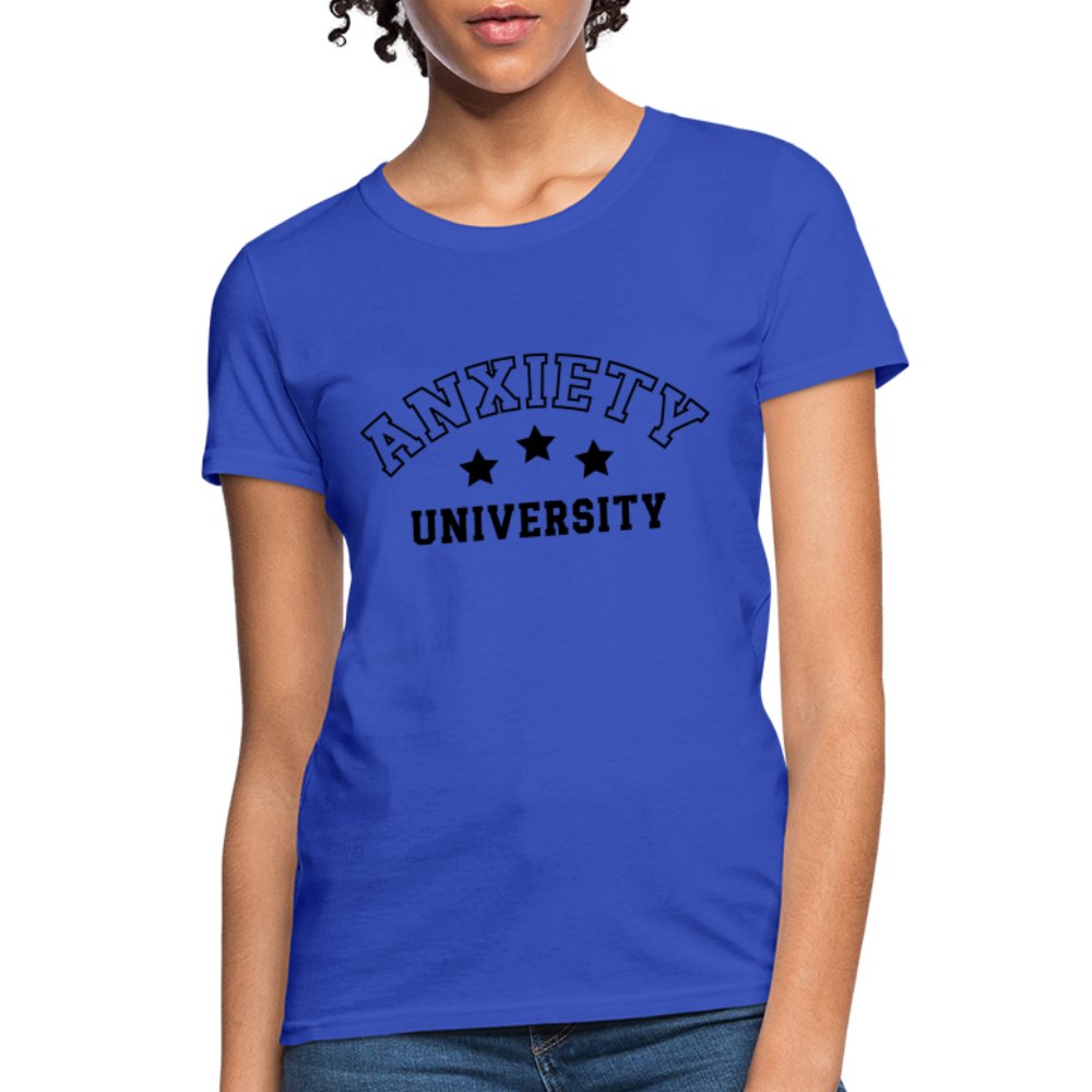 Anxiety University Women's Contoured T-Shirt - option1# - Women's T-Shirt | Fruit of the Loom L3930R