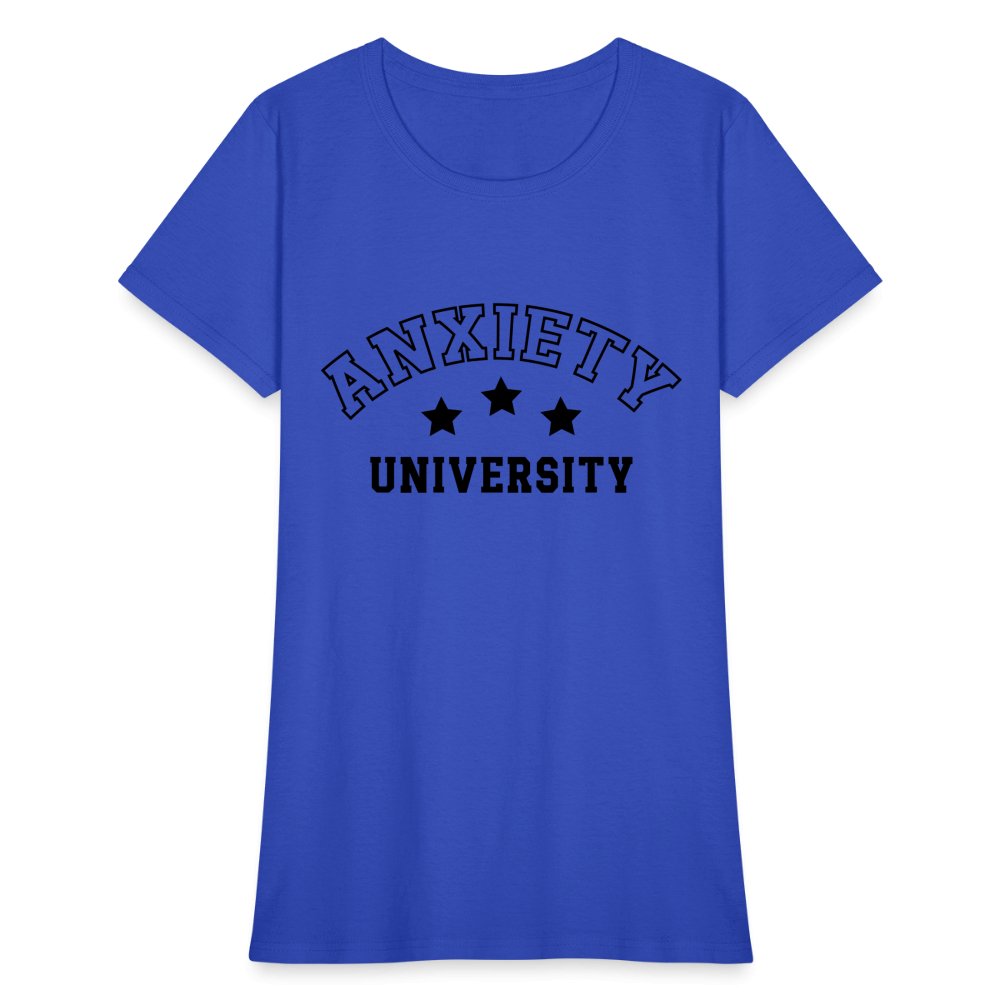 Anxiety University Women's Contoured T-Shirt - option1# - Women's T-Shirt | Fruit of the Loom L3930R