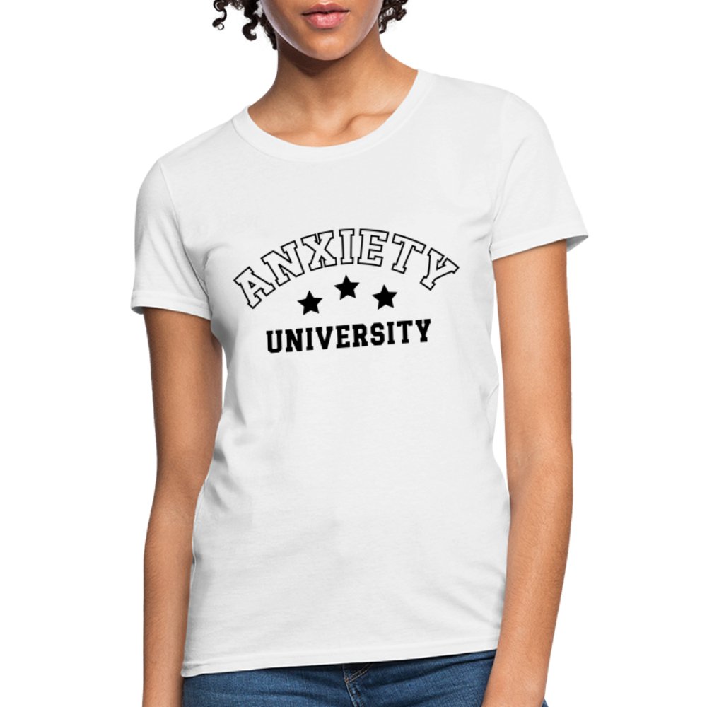 Anxiety University Women's Contoured T-Shirt - option1# - Women's T-Shirt | Fruit of the Loom L3930R