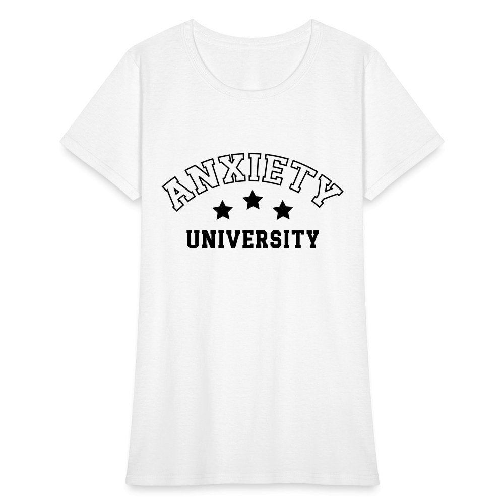 Anxiety University Women's Contoured T-Shirt - option1# - Women's T-Shirt | Fruit of the Loom L3930R