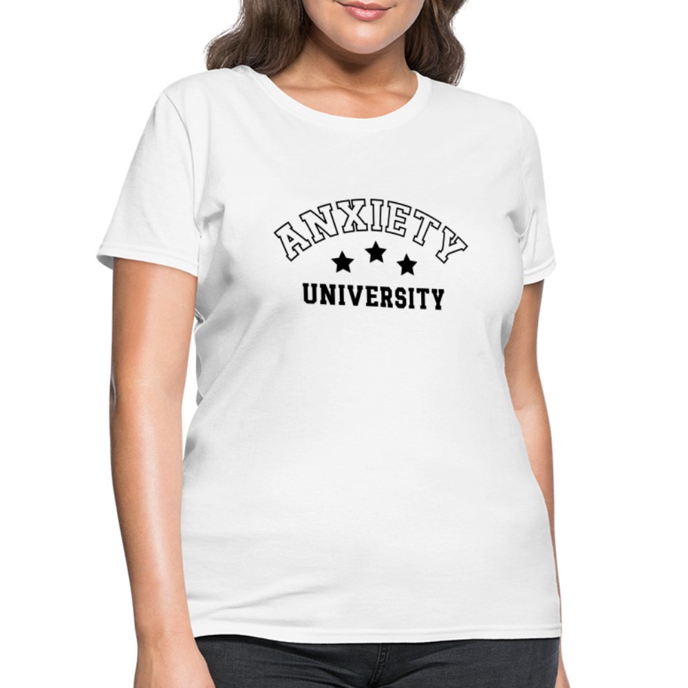 Anxiety University Women's Contoured T-Shirt - option1# - Women's T-Shirt | Fruit of the Loom L3930R