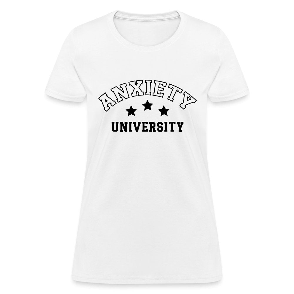 Anxiety University Women's Contoured T-Shirt - option1# - Women's T-Shirt | Fruit of the Loom L3930R