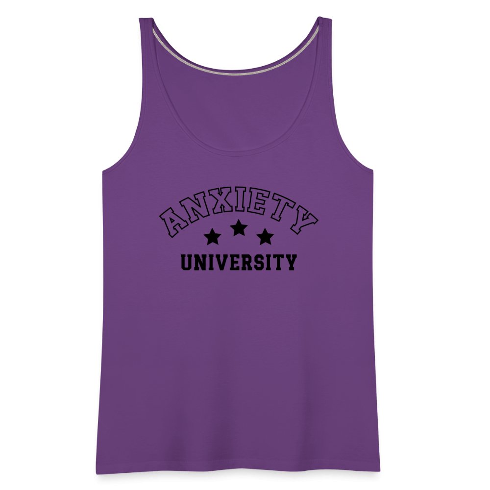 Anxiety University Women’s Premium Tank Top - purple