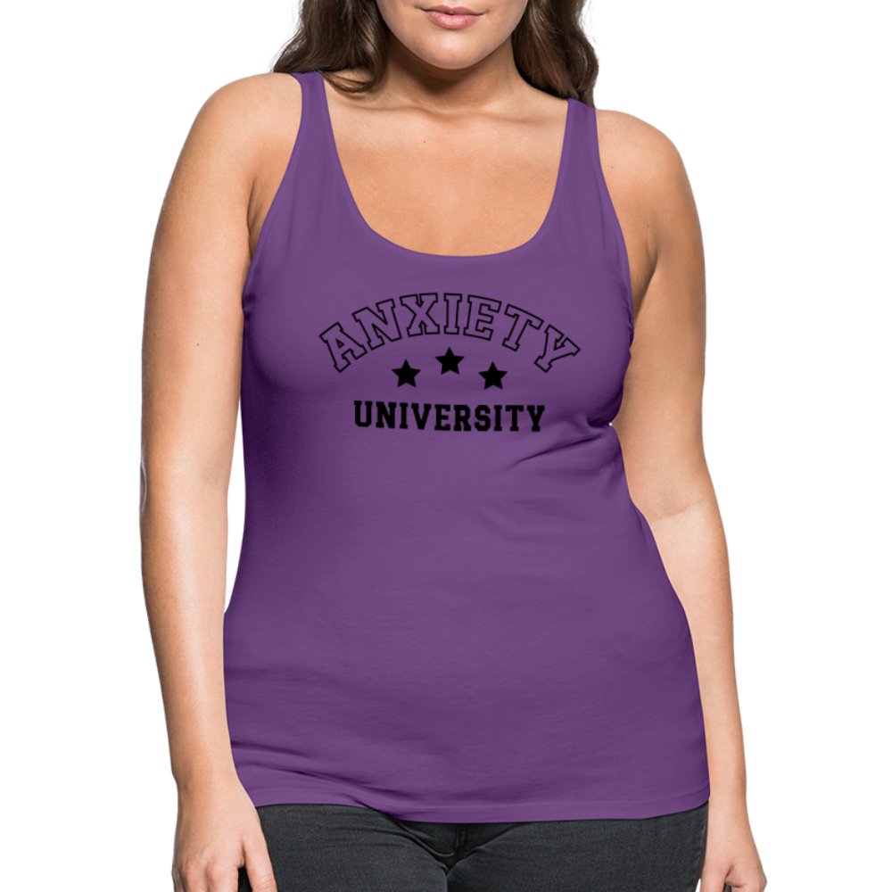 Anxiety University Women’s Premium Tank Top - purple