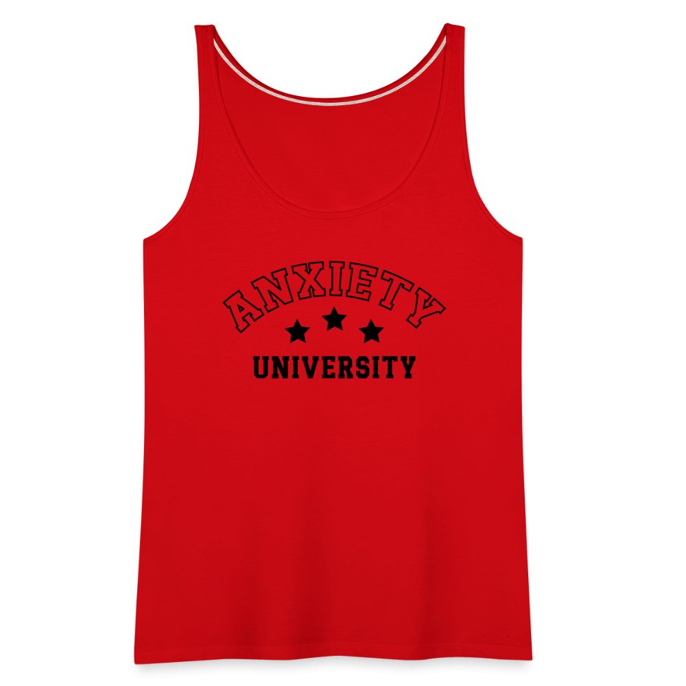 Anxiety University Women’s Premium Tank Top - red