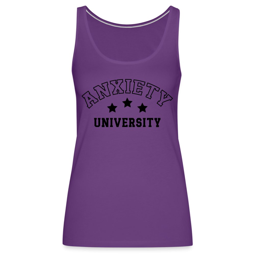 Anxiety University Women’s Premium Tank Top - white