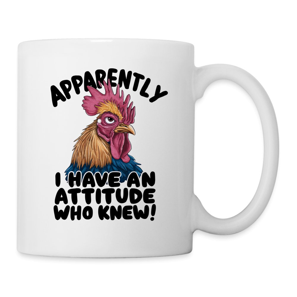 Apparently I Have An Attitude Who Knew Coffee Mug (Funny Chicken) - option1# - Coffee/Tea Mug | BestSub B101AA