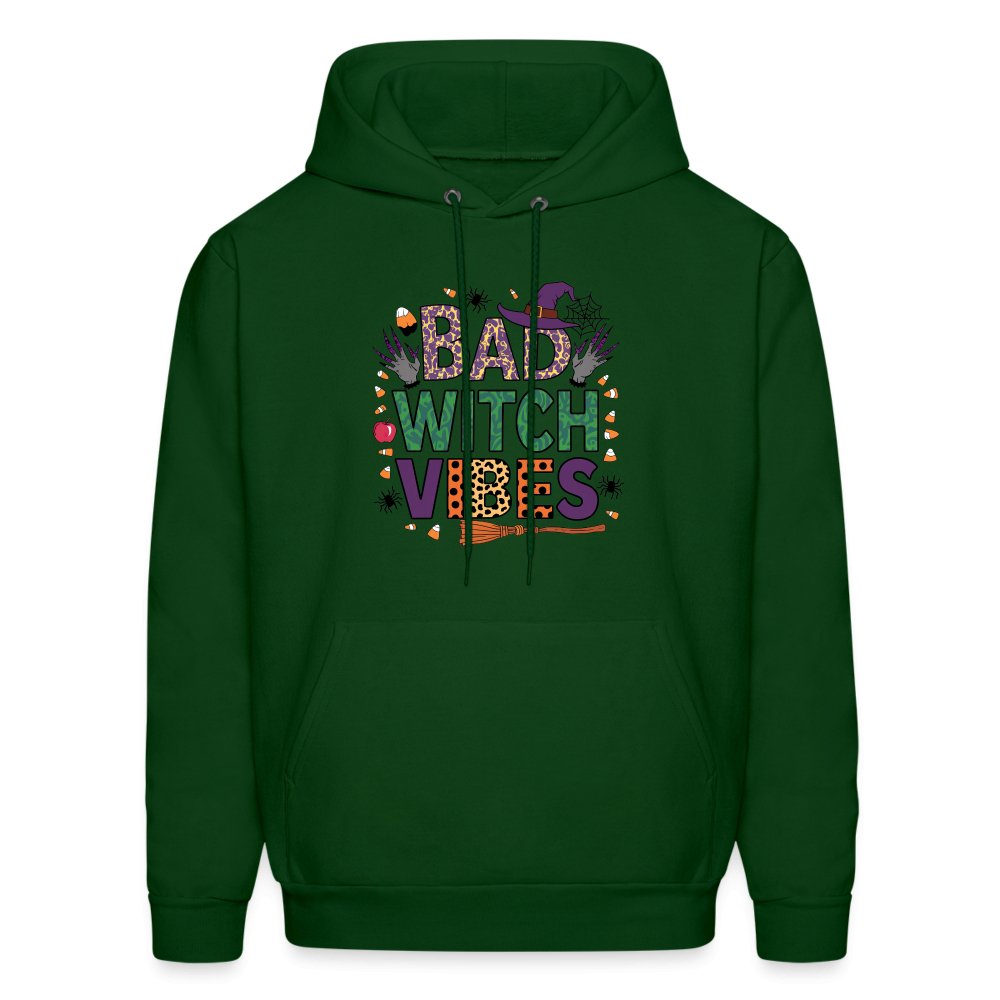 Bad Witch Vibes (Halloween Witches Humor) Hoodie - forest green