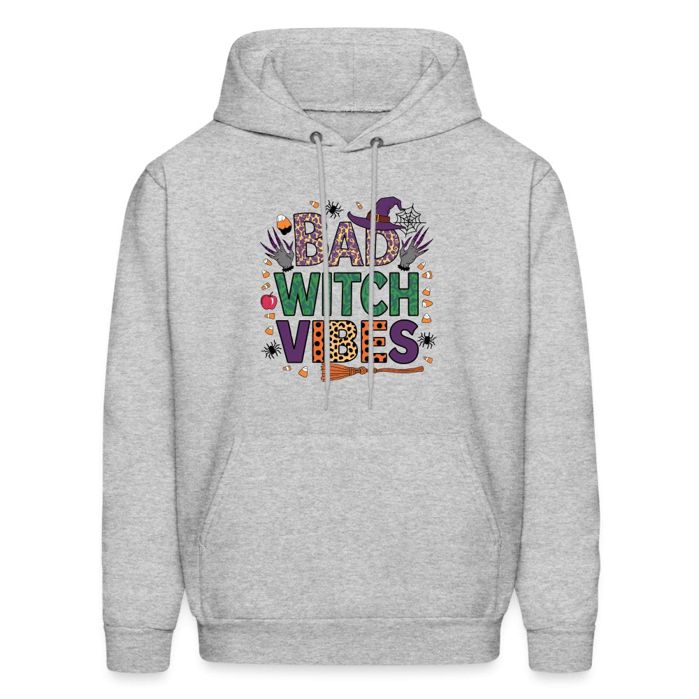 Bad Witch Vibes (Halloween Witches Humor) Hoodie - heather gray