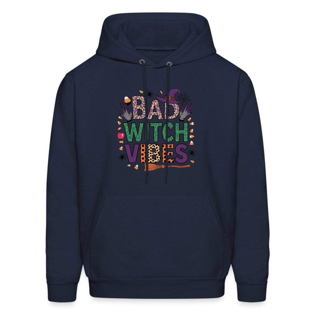 Bad Witch Vibes (Halloween Witches Humor) Hoodie - navy