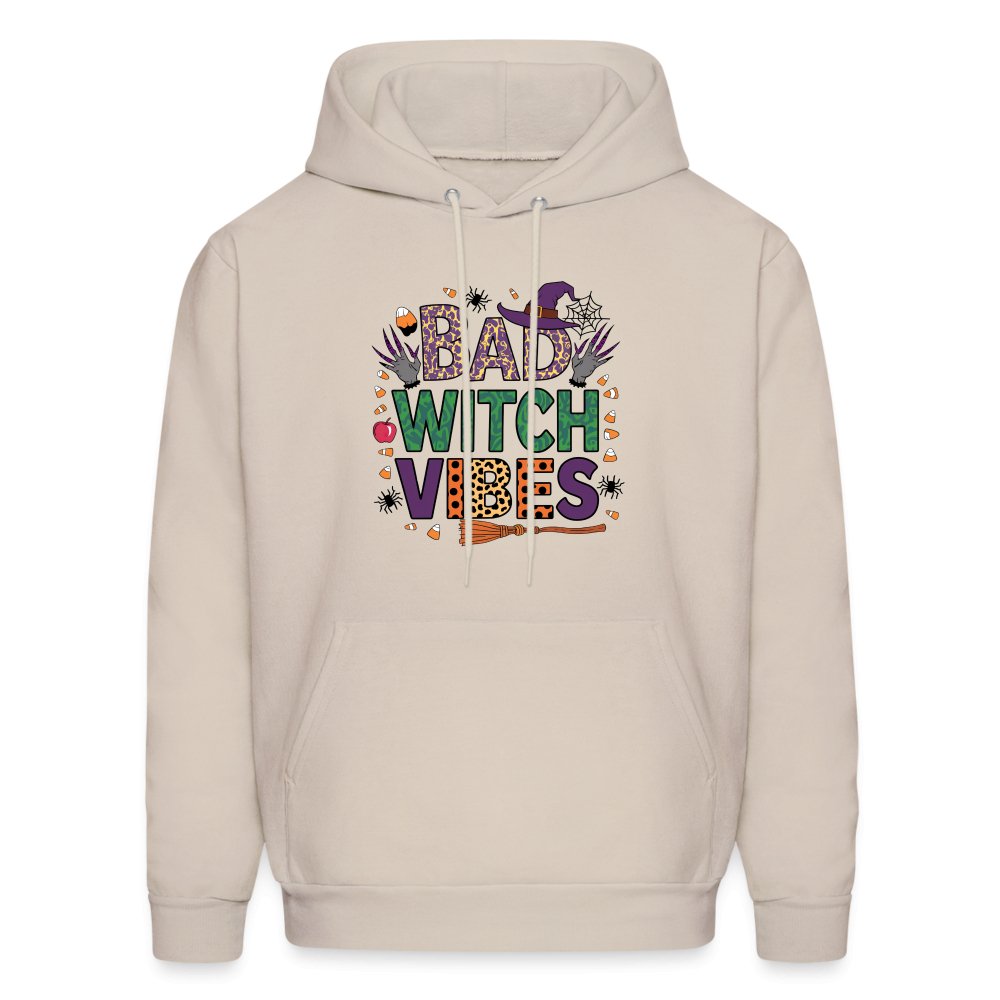 Bad Witch Vibes (Halloween Witches Humor) Hoodie - Sand