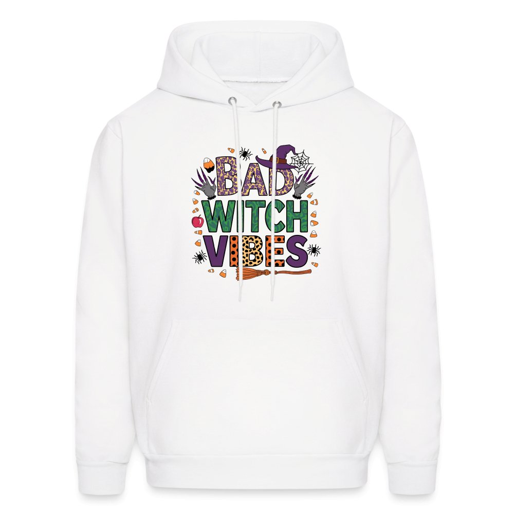 Bad Witch Vibes (Halloween Witches Humor) Hoodie - white