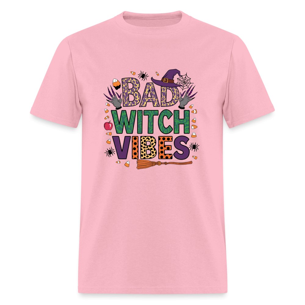 Bad Witch Vibes (Halloween Witches Humor) T-Shirt - option1# - Unisex Classic T-Shirt | Fruit of the Loom 3930