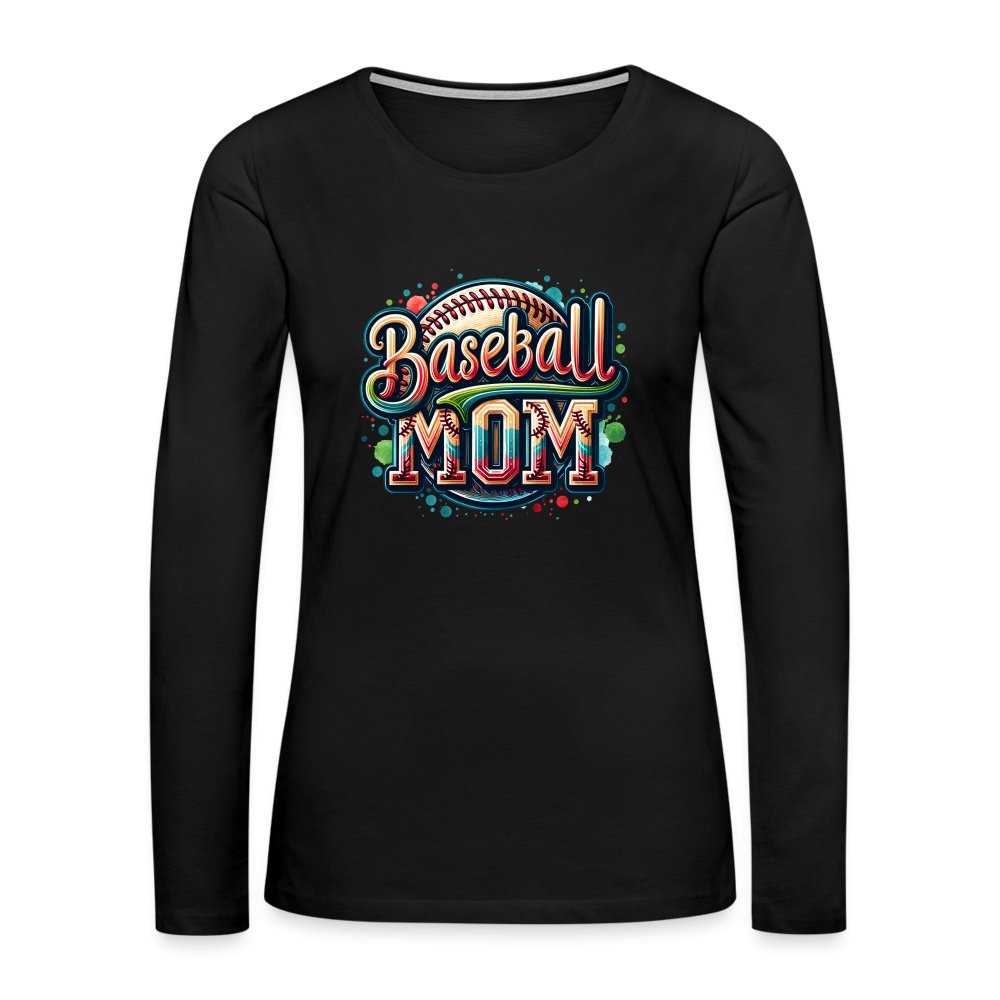 Baseball Mom Premium Long Sleeve T-Shirt - option1# - Women's Premium Long Sleeve T-Shirt | Spreadshirt 876