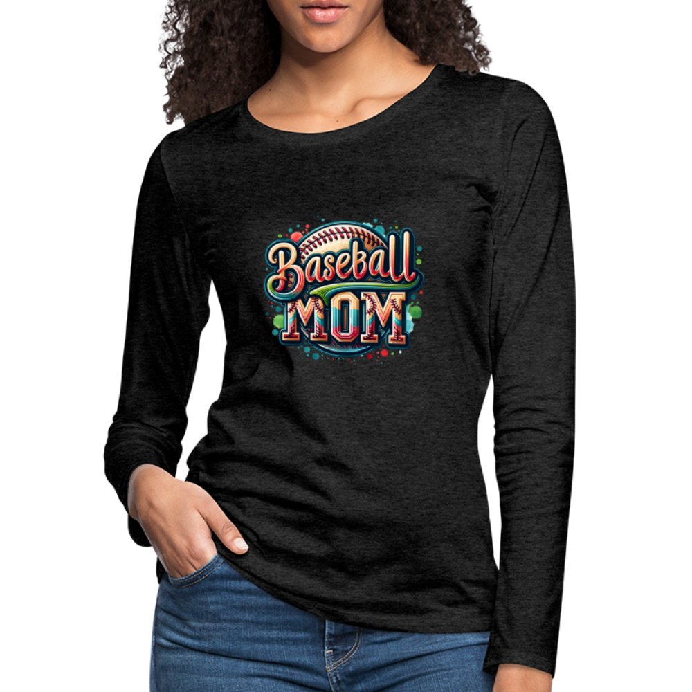 Baseball Mom Premium Long Sleeve T-Shirt - option1# - Women's Premium Long Sleeve T-Shirt | Spreadshirt 876