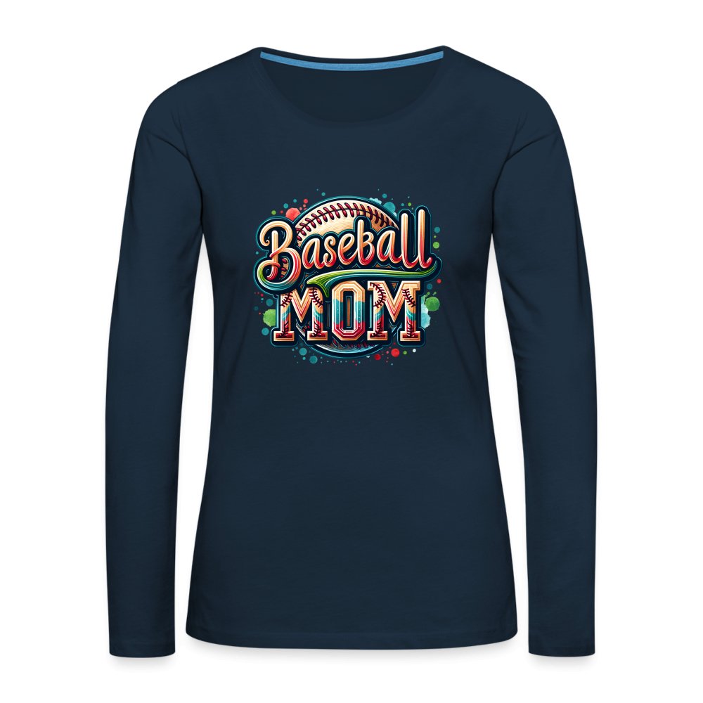 Baseball Mom Premium Long Sleeve T-Shirt - option1# - Women's Premium Long Sleeve T-Shirt | Spreadshirt 876