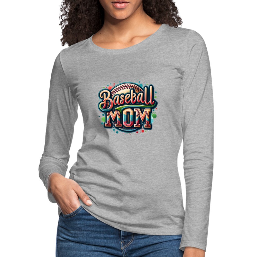 Baseball Mom Premium Long Sleeve T-Shirt - option1# - Women's Premium Long Sleeve T-Shirt | Spreadshirt 876