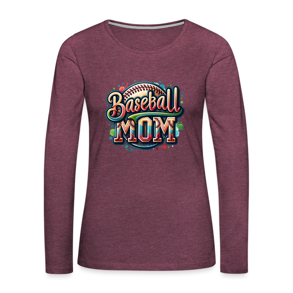 Baseball Mom Premium Long Sleeve T-Shirt - option1# - Women's Premium Long Sleeve T-Shirt | Spreadshirt 876