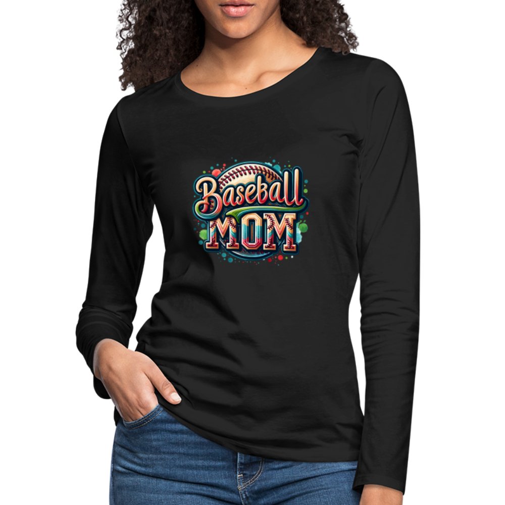 Baseball Mom Premium Long Sleeve T-Shirt - option1# - Women's Premium Long Sleeve T-Shirt | Spreadshirt 876