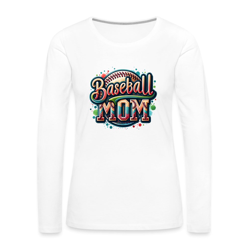 Baseball Mom Premium Long Sleeve T-Shirt - option1# - Women's Premium Long Sleeve T-Shirt | Spreadshirt 876