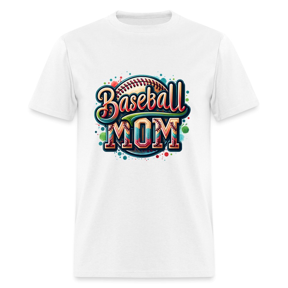 Baseball Mom T-Shirt - option1# - Unisex Classic T-Shirt | Fruit of the Loom 3930